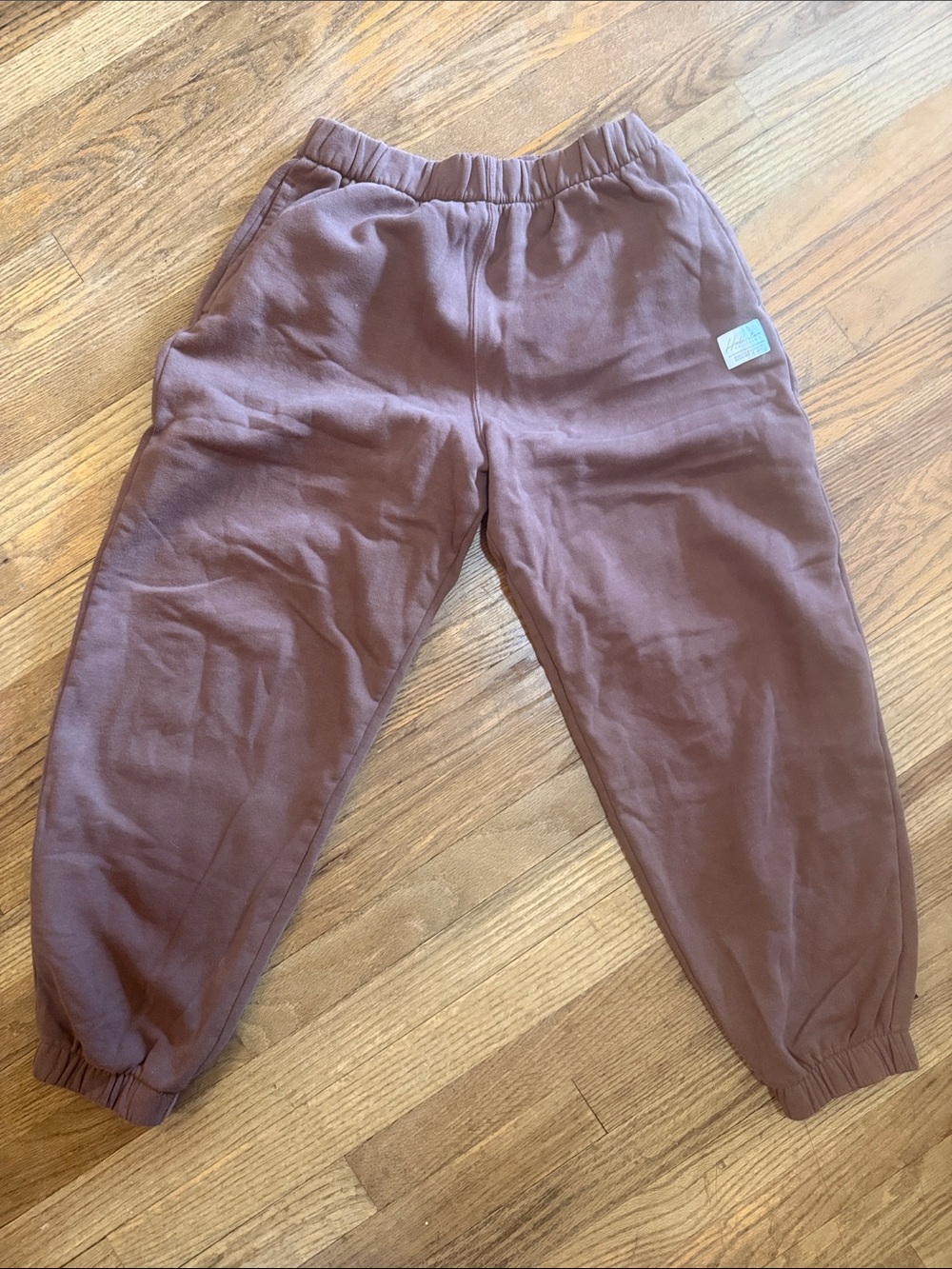 Hollister juniors Mauve-Brown Elastic Waist Joggers